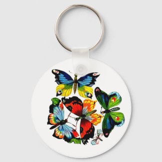 Flock Of Butterflies Key Ring