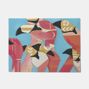 Flock of Flamingos Doormat