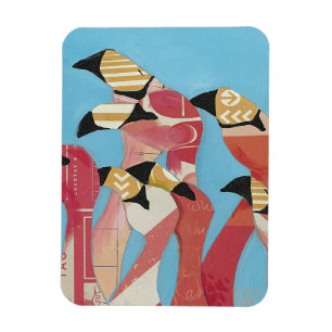 Flock of Flamingos Magnet