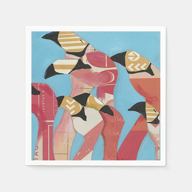 Flock of Flamingos Napkin (Front)