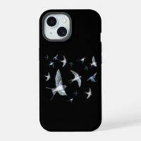 Flock Of Flying Swallow Birds Illustration