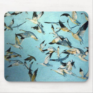 Flock of Geese Mouse Pad
