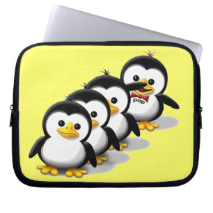 Flock of Penguins Laptop Sleeve