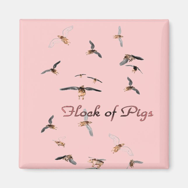Flock of Pigs Magnet (Front)