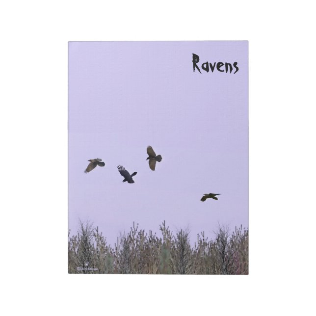Flock Of Ravens Notepad (Rotated)
