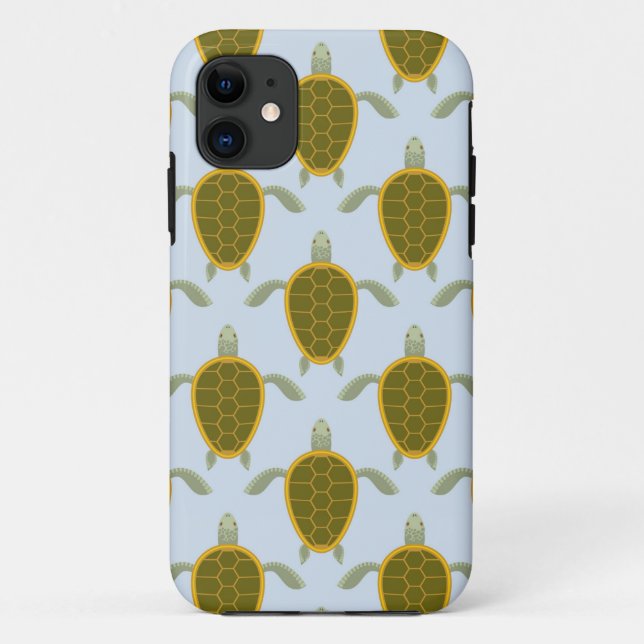 Flock Of Sea Turtles Pattern Case-Mate iPhone Case (Back)