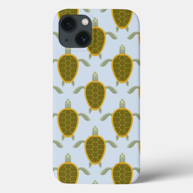 Flock Of Sea Turtles Pattern Case-Mate iPhone Case (Back)