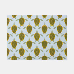 Flock Of Sea Turtles Pattern Doormat
