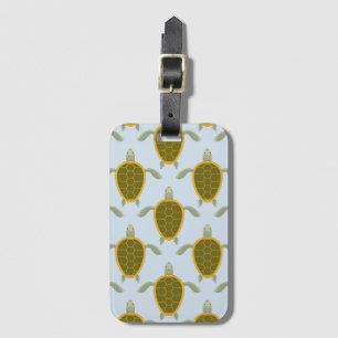 Flock Of Sea Turtles Pattern Luggage Tag