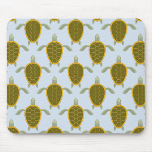 Flock Of Sea Turtles Pattern Mouse Pad