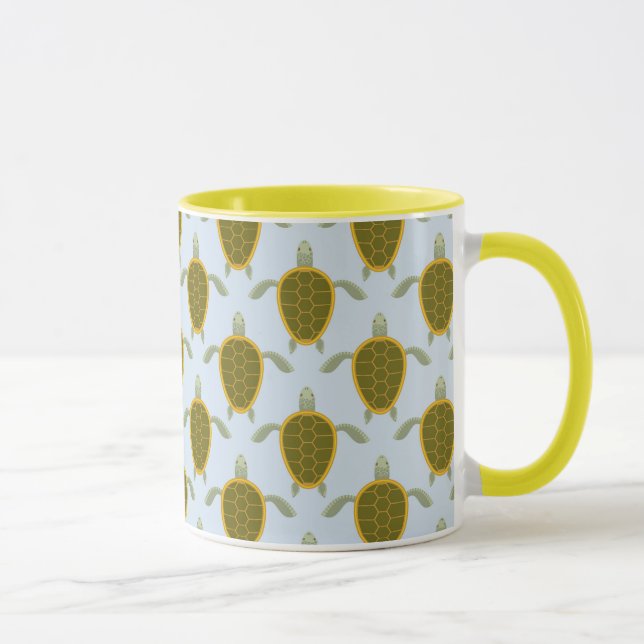 Flock Of Sea Turtles Pattern Mug (Right)
