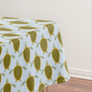 Flock Of Sea Turtles Pattern Tablecloth