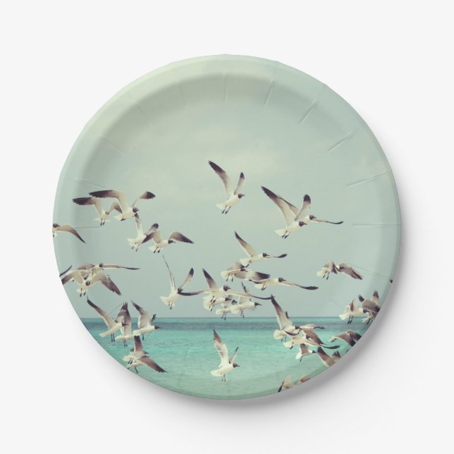 Flock of Seagulls Paper Plates (Front)