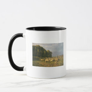 Flock of Sheep in a Landscape Mug