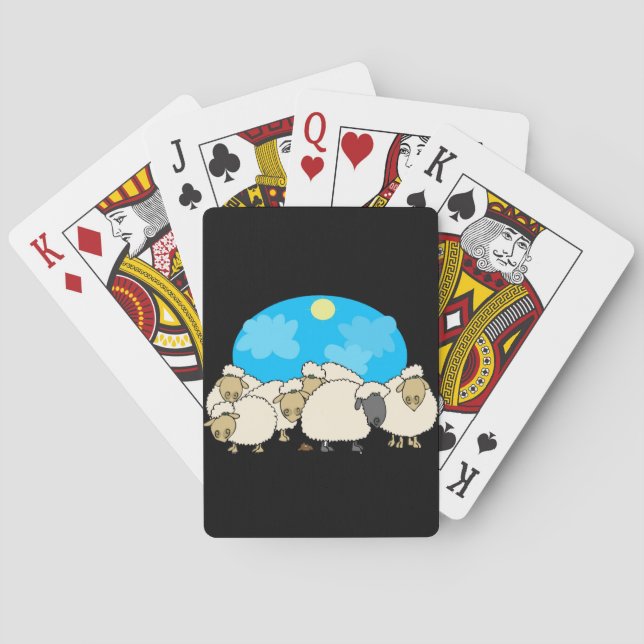 Flock Of Sheep Playing Cards (Back)