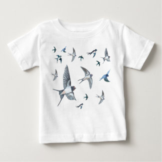  Flock of swallow birds flying Baby T-Shirt