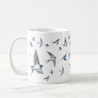 Flock of swallows