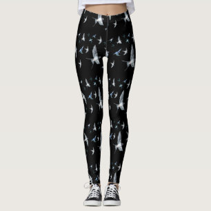 Flock of Swallows in Flight  Leggings