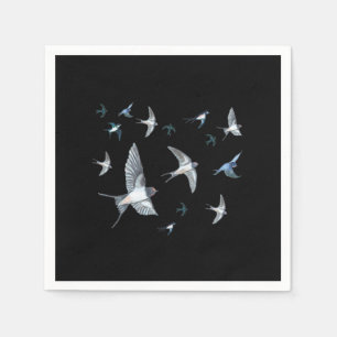 Flock of Swallows in Flight Napkin