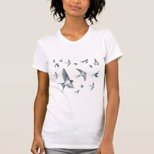 Flock of Swallows in Flight T-Shirt