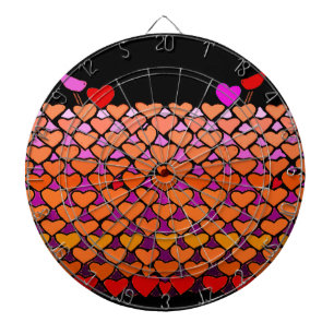 Flock of Valentines Dartboard