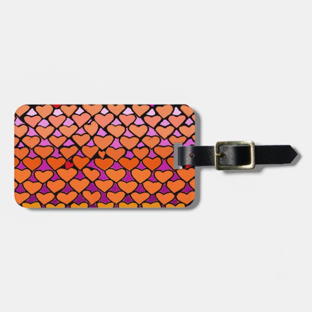 Flock of Valentines Luggage Tag (Front Horizontal)