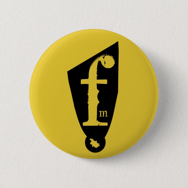 Flocked Media Basic Button (Front)
