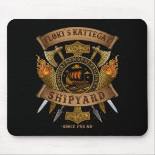 Flokis Shipyard Kattegat Viking Ship - Ringerike S Mouse Pad