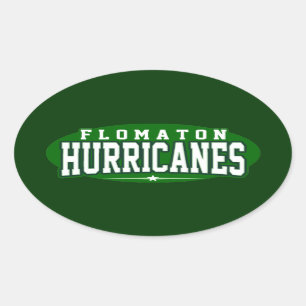 Flomaton High School; Hurricanes Oval Sticker