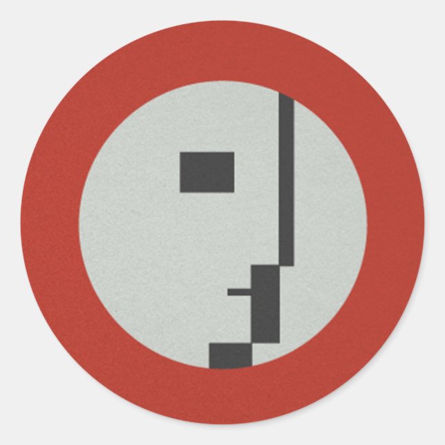 FLomm Heroes: D’EVOCATUR! Classic Round Sticker (Front)