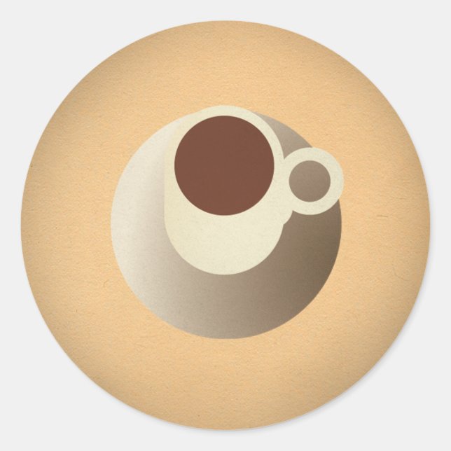 FLomm Power Gib: ESPRESSO! Classic Round Sticker (Front)
