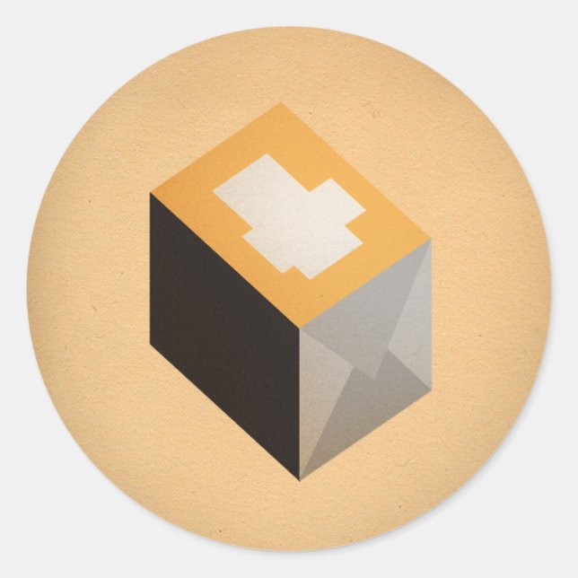 FLomm Power Gib: THE PACKAGE! Classic Round Sticker (Front)