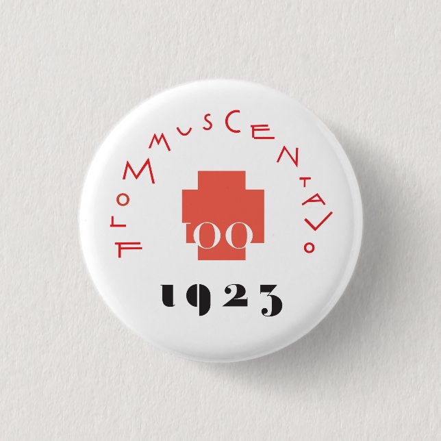 FLOMMus CENTAVo 100th ANNIVERsario Button (Front)