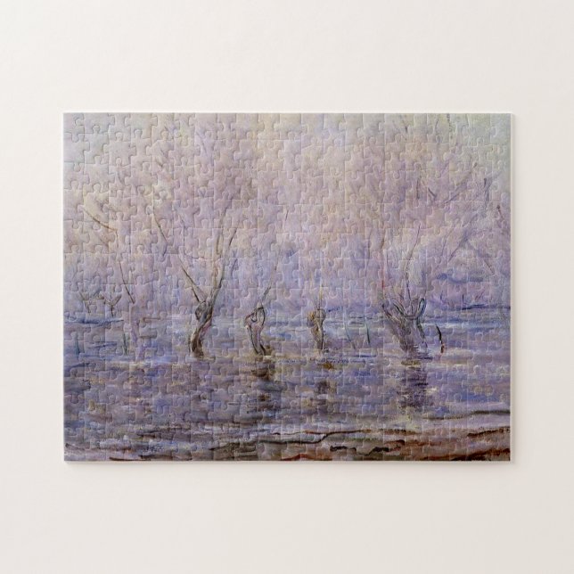 Flood at Giverny Monet Fine Art Jigsaw Puzzle (Horizontal)