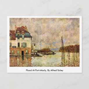 Flood At Port-Marly, By Alfred Sisley Postcard