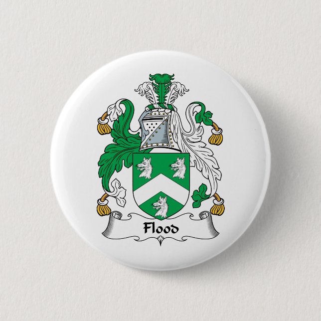 Flood Family Crest 6 Cm Round Badge (Front)
