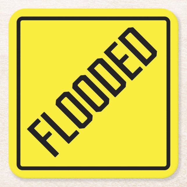 Flooded Paper Coaster (Front)