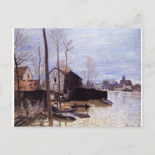 Flooding at Moret by Alfred Sisley Postcard