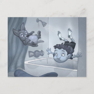 “Flooding the House” Postcard