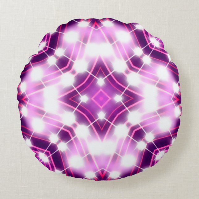 Floodlights background round cushion (Front)