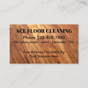 Floor Cleaning Services Business Card Template