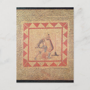 Floor depicting a gladiator, from Flace Postcard