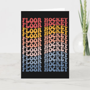 Floor Hockey Groovy Retro Sports Card