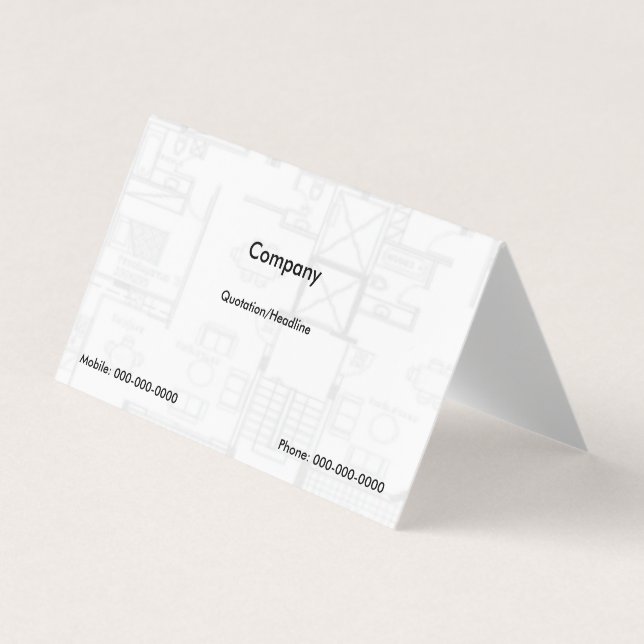 Floor Plan Business Card (Front)
