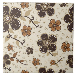 Floor Tile Flower Design 