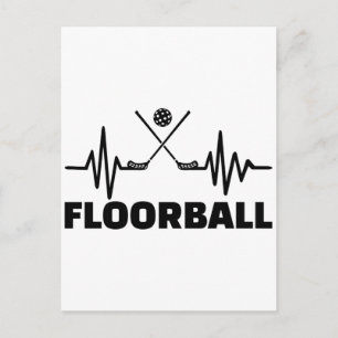Floorball frequency postcard
