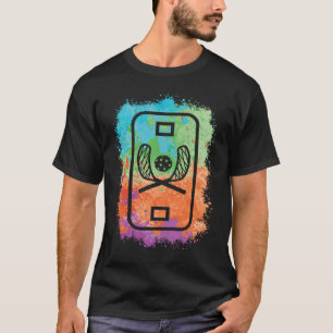 Floorball Player Paint Splatter Girls Unihockey T-Shirt