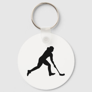 Floorball woman key ring