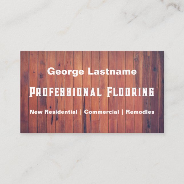 Flooring Business Card (Front)