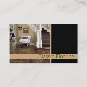 Flooring, Floors Construction Business Card